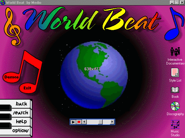World Beat Navigation Page 